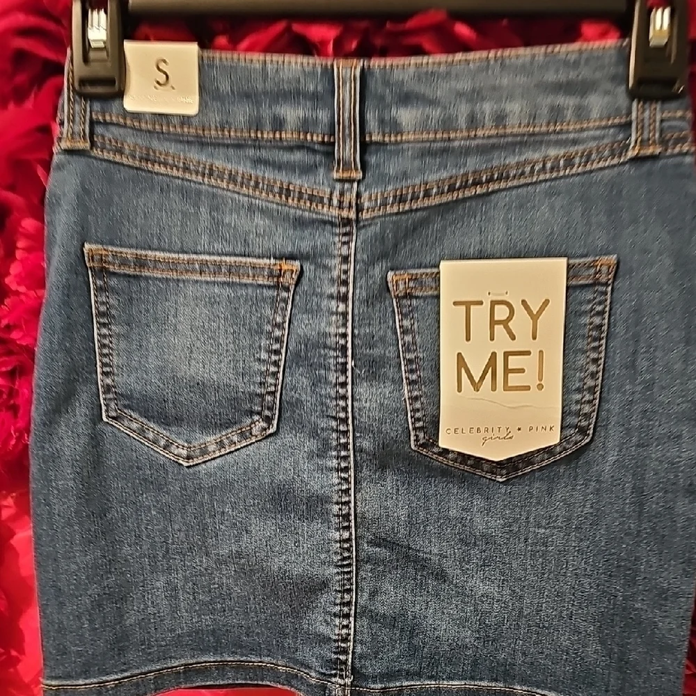 Celebrity Pink NWT Girls Blue Denim Skirt Size Small